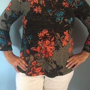 Rich fall floral top